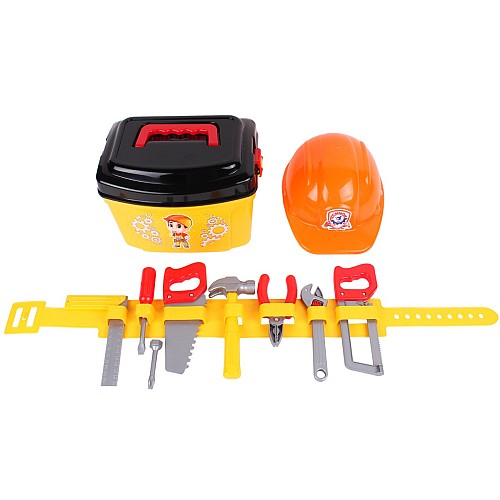 Игровой набор инструментов ТехноК 6511 с тележкой, поясом и каской