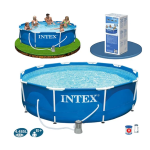 Басейн каркасний Intex Metal Frame 28202NP 305×76 см з фільтр-насосом 1250 л/год
