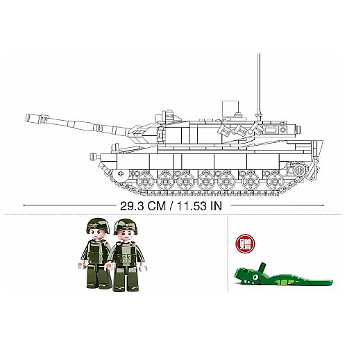 Конструктор Sluban ModelBricks M38-B0839 Танк Leopard 2A4/2A5 2 в 1, 766 деталей