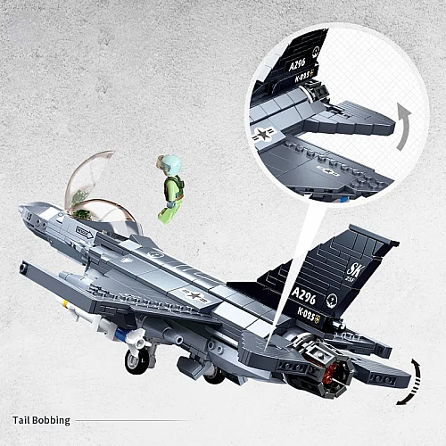 Конструктор Sluban Model Bricks M38-B0891 Истребитель F-16CS Falcon, 521 дет.