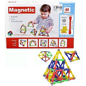 Конструктор магнитный 40 деталей JH8943