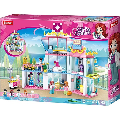 Конструктор Sluban Girls Dream M38-B0799 Больница, 459 деталей, 5 фигурок