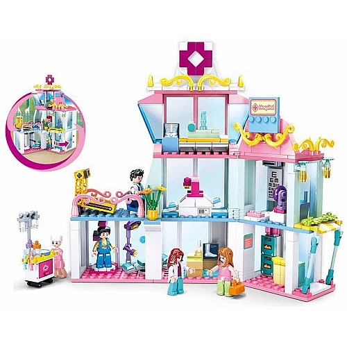 Конструктор Sluban Girls Dream M38-B0799 Больница, 459 деталей, 5 фигурок