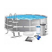 Intex Басейн каркасний 26718 FR об`єм :10685л (90), розмір:366х122см, фільтр-насос, сходи, від 6-ти років,