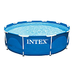 Басейн каркасний Intex 28210NP Metal Frame, круглий 366х76см, 6503 л, синій