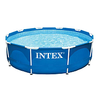 Бассейн каркасный Intex 28210NP Metal Frame, круглый 366х76см, 6503 л, синий
