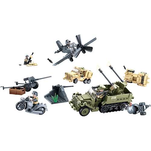 Конструктор Sluban Army WW2 M38-B0812 Военная битва, 552 деталей