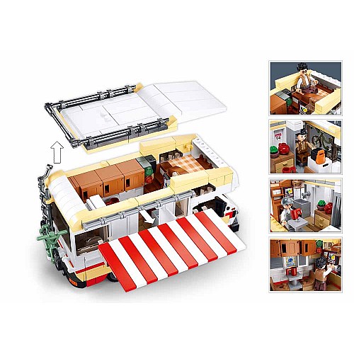 Конструктор Sluban ModelBricks M38-B1193 Дом на колесах TS-3 RV 1:35, 506 деталей
