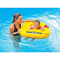 Надувной круг-плотик Intex 56587 Pool School Step 1 с сиденьем 79×79 см, до 15 кг