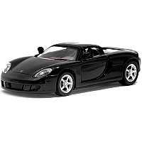 Машинка металлическая Kinsmart 1:36 Porsche Carrera GT (инерционная, открываются двери, черная KT5081W)