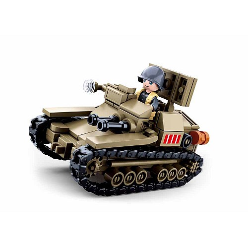 Конструктор Sluban Army WW2 M38-B0709 Итальянская танкетка Carro Veloce 33, 183 детали