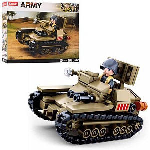 Конструктор Sluban Army WW2 M38-B0709 Итальянская танкетка Carro Veloce 33, 183 детали