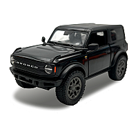 Машинка металева Kinsmart 1:34 2022 Ford Bronco (Hard Top) KT5438WB інерційна, двері відчиняються / колір Чорний