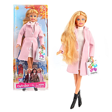 Кукла Defa Lucy Модница, Осенняя коллекция, в Розовом пальто 8419-BF