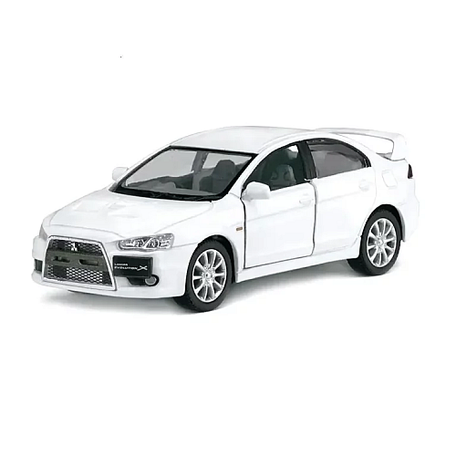 Модель автомобиля коллекционная Mitsubishi Lancer Evolution X 1:36 Kinsmart KT5329W/белая