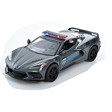 Модель машини KINSMART "2021 Corvette (Police)" KT5432WPR інерція 1:36 Колір Сірий