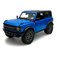 Машинка металева Kinsmart 1:34 2022 Ford Bronco (Hard Top) KT5438WB інерційна, двері відчиняються / колір Синій