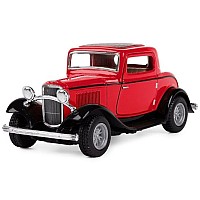 Машинка KT 5332 W метал 1932 Ford 3-Window Coupe Колір червоний