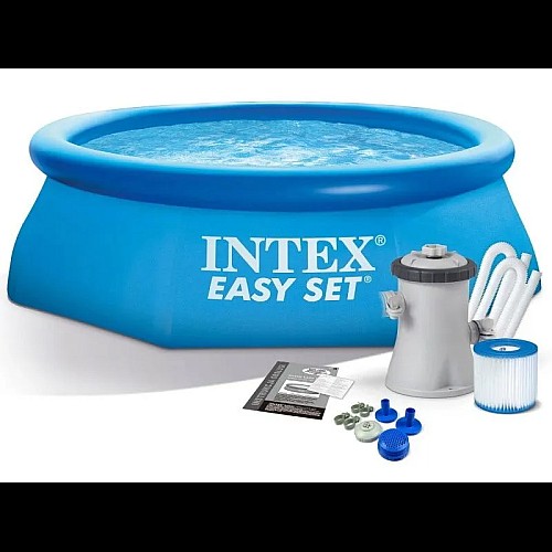 Басейн надувний Intex Easy Set 244х61 см + фільтр-насос 1250 л/год 28108