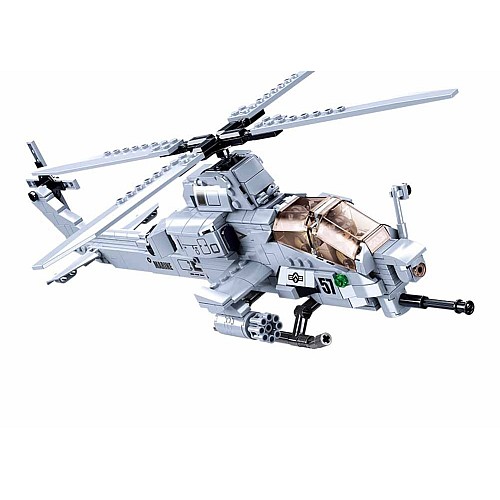 Конструктор Sluban Військовий вертоліт 482 деталі M38-B0838