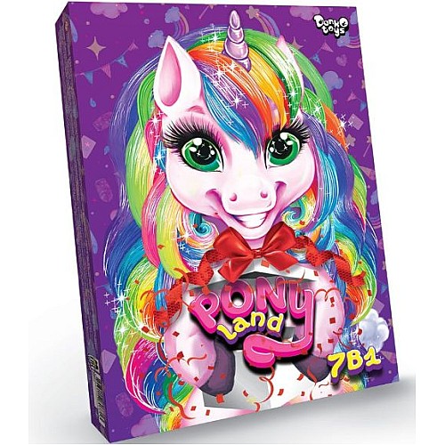 Набір "Pony Land 7в1" ігри + творчість