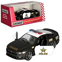 Машинка металева Kinsmart 1:38 2015 Ford Mustang GT Police KT5386WP інерційна, двері відчиняються