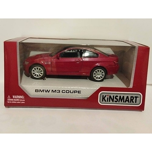 Масштабна модель Kinsmart BMW M3 Coupe 1:36 KT5348W (бордова)