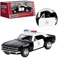 Машинка KT 5341 WP Chevrolet Camaro Z/28 метал, інер-я, поліція, 1:37,12,5 см, відкр. дв, рез.колес, в кор-ці 16-7-8см