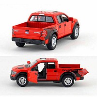 Машинка металева Kinsmart 1:46 2013 Ford F-150 SVT Raptor SuperCrew KT5365W інерційна, двері відчиняються / Червоний