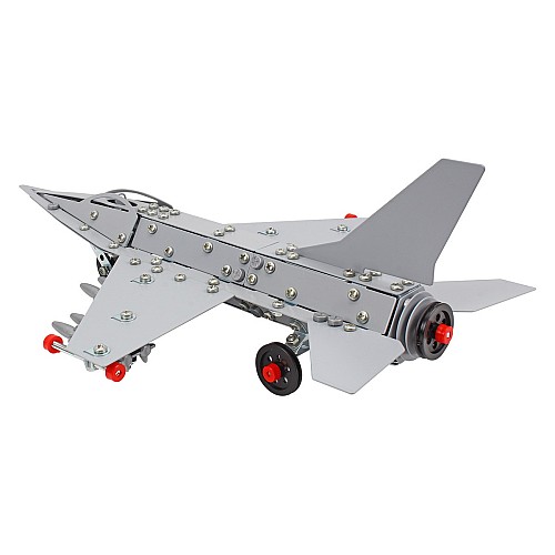 Іграшка Конструктор металевий Літак F-16 430 деталей 9598