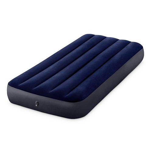 Матрац надувний односпальний Intex 99х191х25см Classic Downy Airbed Fiber-Tech 64757