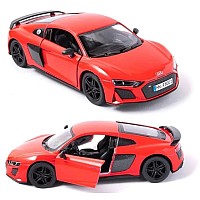 Металева машинка Kinsmart 1:36 2020 Audi R8 Coupe, інерційна, Червона, KT5422W