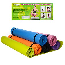 Килимок для фітнесу та йоги 173-61-0.5 см  Йогамат EVA Fitness-5