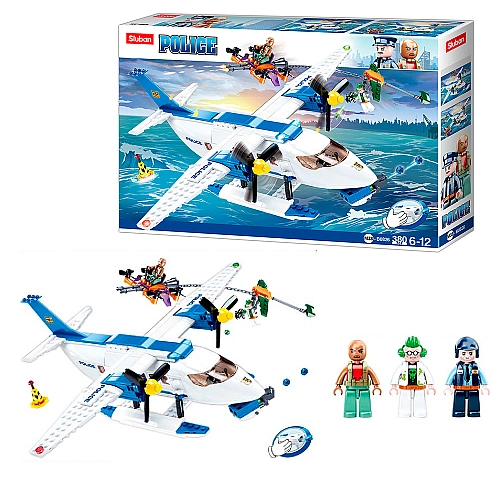 Конструктор Sluban Полиция: Воздушное преследование 380 деталей M38-B0826