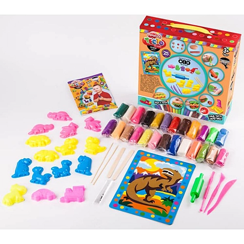 Тісто для ліплення "Master Do" коробка Люкс 25 кольорів 20г Хлопчик TMD-05-01