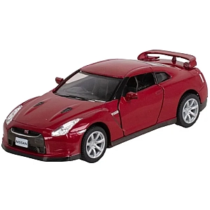 Машинка металева Kinsmart 1:36 2009 Nissan GT-R R35 інерційна, двері відчиняються KT5340W / Червоний