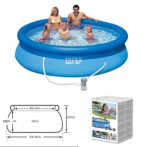 Басейн Intex 28118NP Easy Set 305х61см (3077 л) з фільтр-насосом