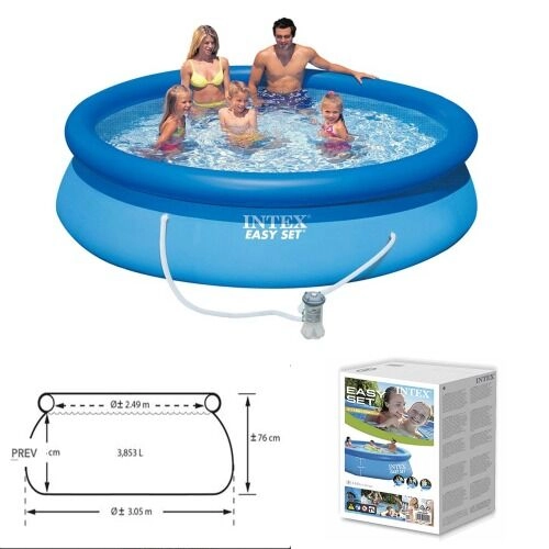 Басейн Intex 28118NP Easy Set 305х61см (3077 л) з фільтр-насосом
