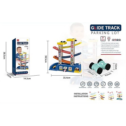Ігровий набір Парковка 6606: 6-рівневий трек з машинками та гаражем