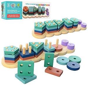 Дерев'яна іграшка Геометрика Сортер MD2165