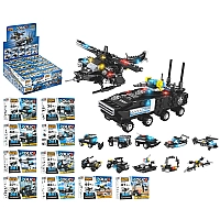 Конструктор Поліцейська Спецтехніка: 10 Моделей (5в1), 2 Варіанти для Складання KB198