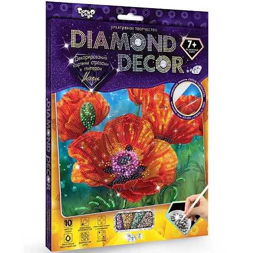 Алмазна картина DIAMOND DECOR Маки DD-01-04