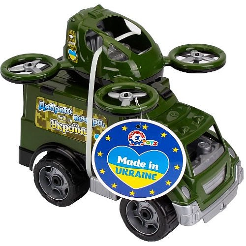 Іграшковий набір, Військовий автомобіль та квадрокоптер 7792