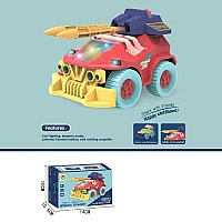 Муз. військова машина 2273, світло, звук, сняряди стріляють, відштовхується від проблем, в коробці 14*10, 5*10см