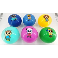 М'яч гумовий RB2110 9 дюймів 55 грам, 6 кольорів