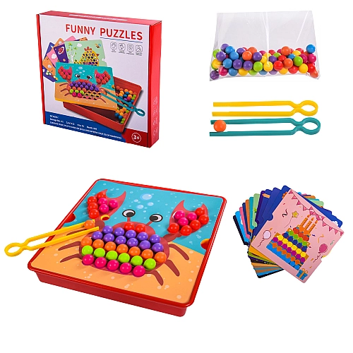 Мозаїка 51403, 12 картинок,2 щипці, 84 кулі, короб. 28*27*5,5 см