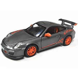 Металева машинка Kinsmart 1:36 2010 Porsche 911 GT3 RS KT5352W, інерційна / Сірий