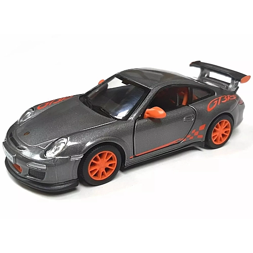 Металева машинка Kinsmart 1:36 2010 Porsche 911 GT3 RS KT5352W, інерційна / Сірий