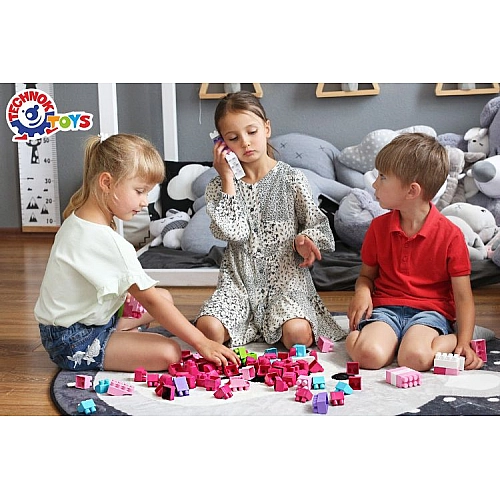 Конструктор дитячий блочний різнокольоровий 90 елементів 6559