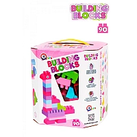 Конструктор детский блочный разноцветный для девочек 90 элементов ТЕХНОК 6535